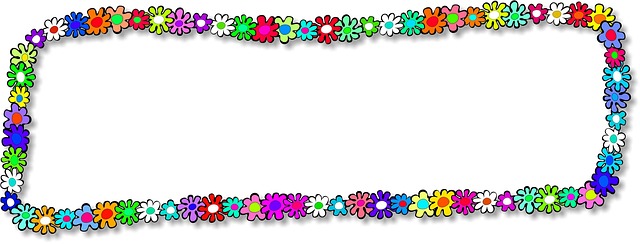 Free frame flowers floral illustration