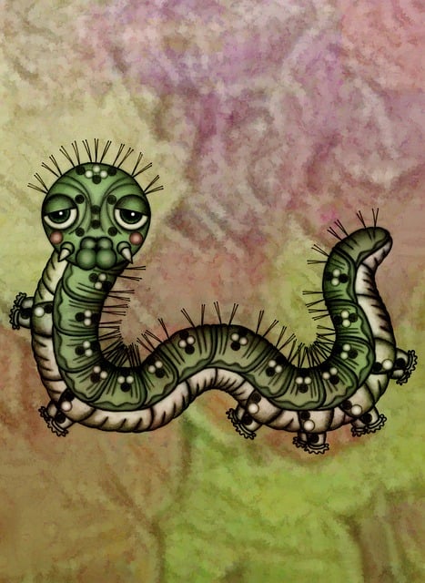 Free illustration drawing worm illustration