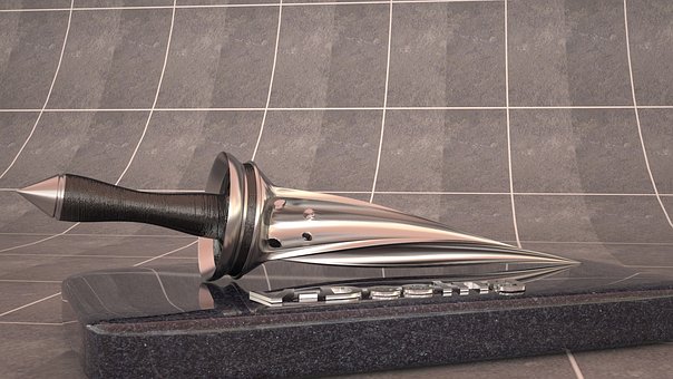 Kniv, Dolk, 3D