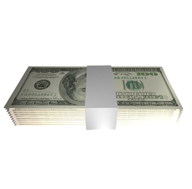 Free dollar bundle banderole illustration