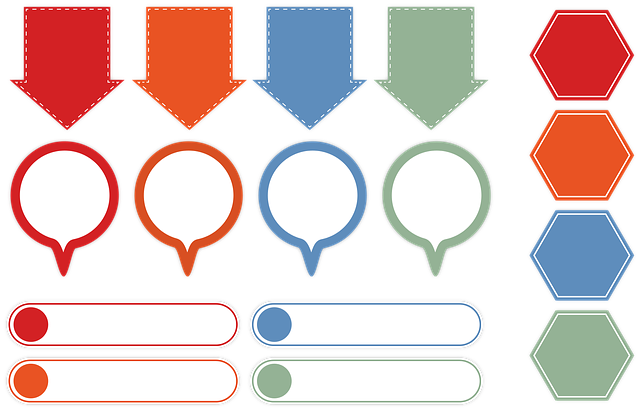 Free infographic graphic button vector