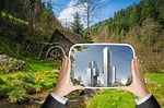 city, urban development, nature