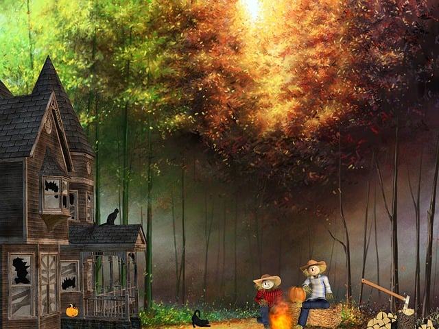 Free halloween scary horror illustration