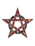 pentacle, pentangle, star