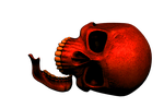skull, red, death