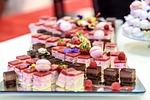 a variety of cakes, cherry, dessert