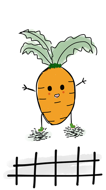 Free carrot carrot buddy fence illustration