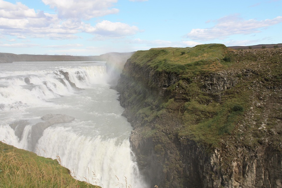 Gullfoss Vodopád Island Vodní · Fotografie zdarma na Pixabay