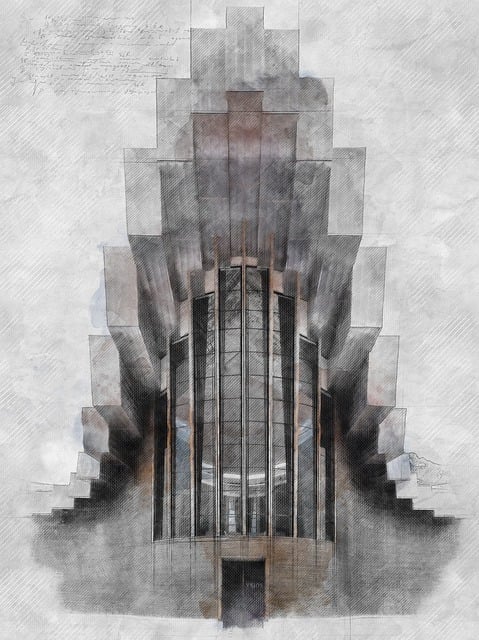 Free buildings architecture wood illustration