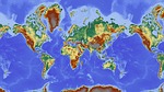 map of the world, map, relief map