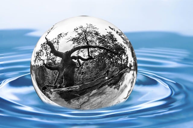 Free water drinking water environmental protection illustration