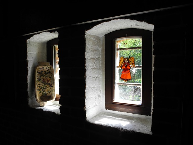 Farvet Glas, Vindue, Lys Fra Vinduet