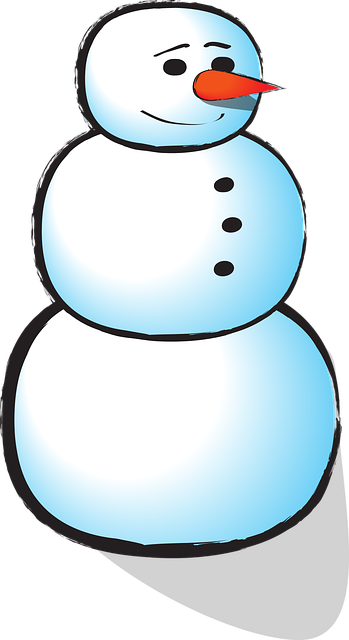 Free snowman holiday happy vector