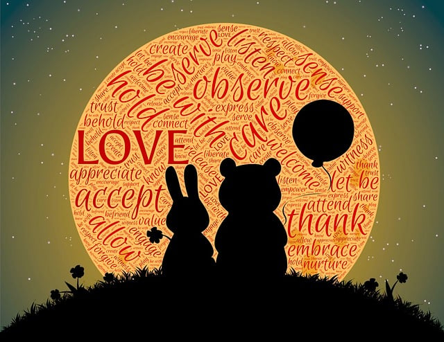Free love companionship friendship illustration
