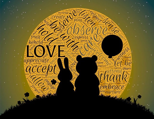Free love companionship friendship illustration
