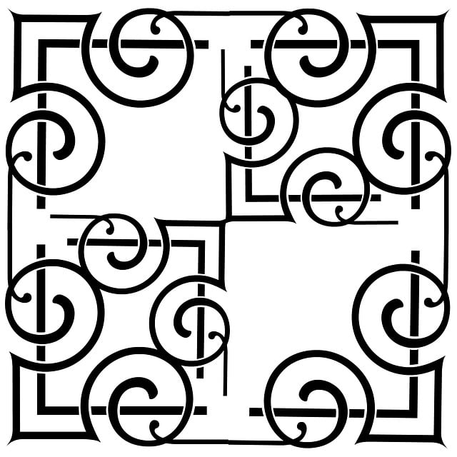 Free scroll vintage minimalist illustration