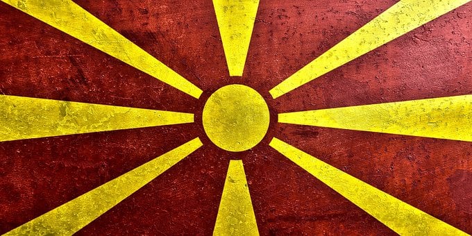 Free Macedonia Flag illustration and picture
