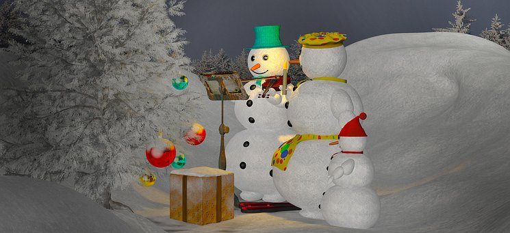 Boneco De Neve, Natureza, Natal, Neve