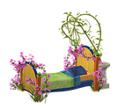 bed, colorful, blossom