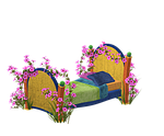 bed, spring, wood