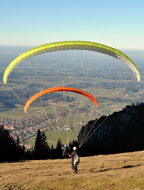 Free Lift Up Vacation Paragliding photo and picture