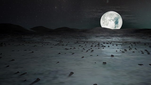 Download free HD stock image of Full Moon Winter Night Free full moon winter night moon illustration