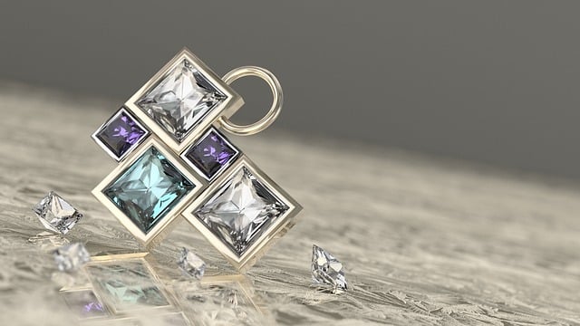 Free jewel pendant gemstone illustration