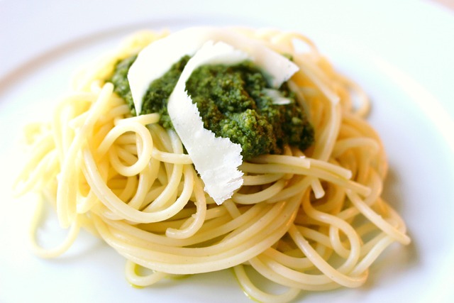Free Pesto Pasta photo and picture