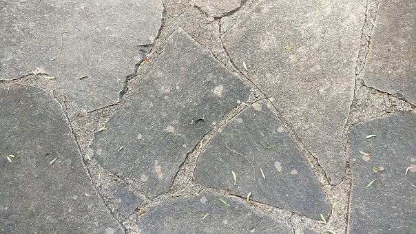 Sten, Etage, Grå, Udendørs, Flad