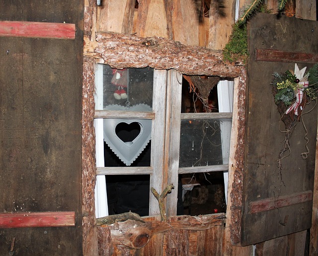 Free Christmas Wooden Windows photo and picture