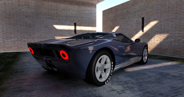 Free ford gt sports cars illustration
