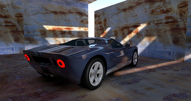 Free ford gt sports cars illustration