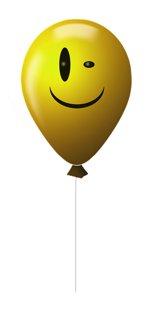 Free emoticon balloon smile illustration