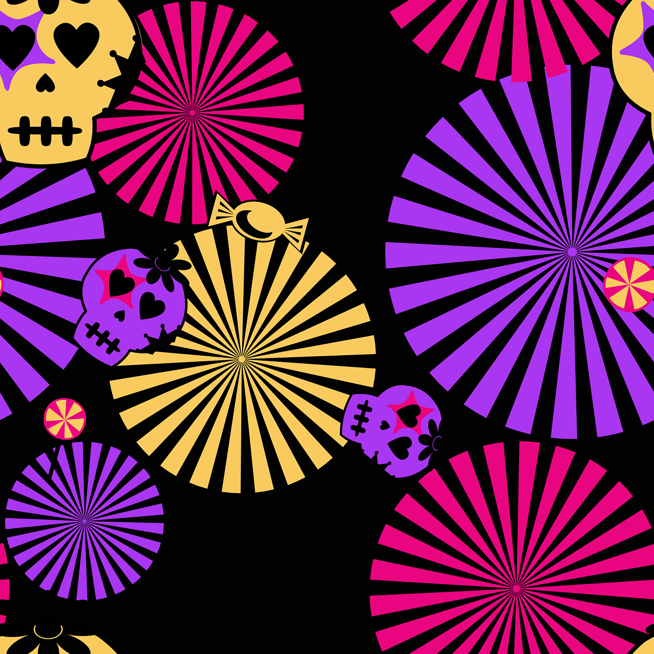 Free Seamless Halloween vector and picture