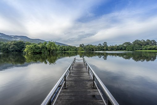 Free Lake Bridge photo and picture