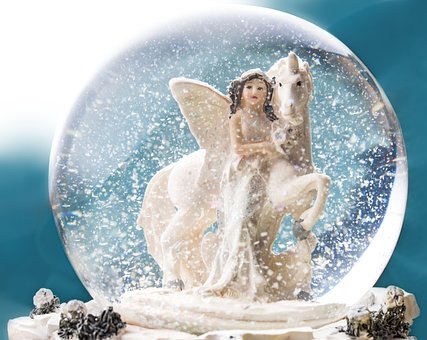 Globo De Nieve, Duende, Unicornio, Bala
