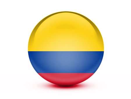 Bandeira, Colômbia, 3D, Símbolo, América