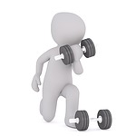 white male, 3d model, isolated