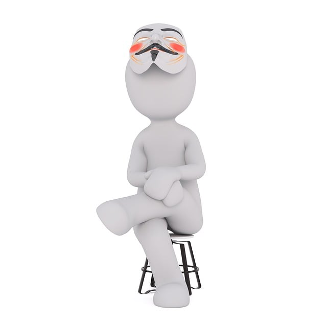 Weiße Männchen, 3D Model, Freigestellt