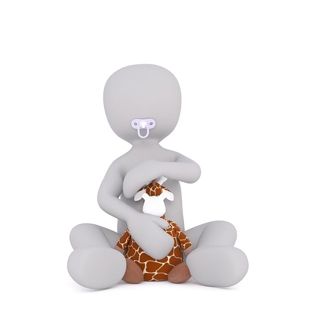 Free infant child floor illustration