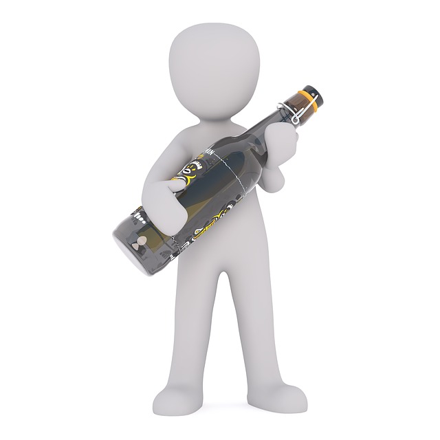 Free beer drink bottle illustration
