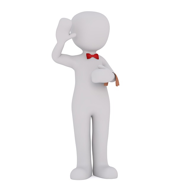 Free waiter work profession illustration