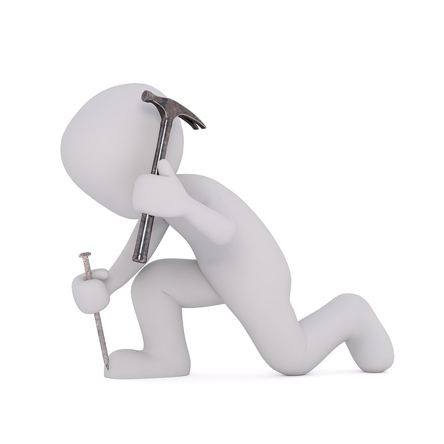 Free nail hammer chisel illustration