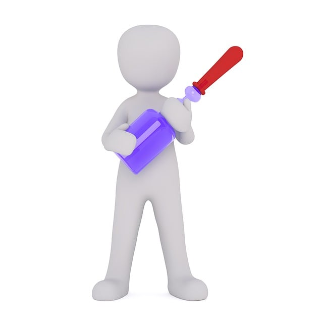 Free chemist tube woman illustration