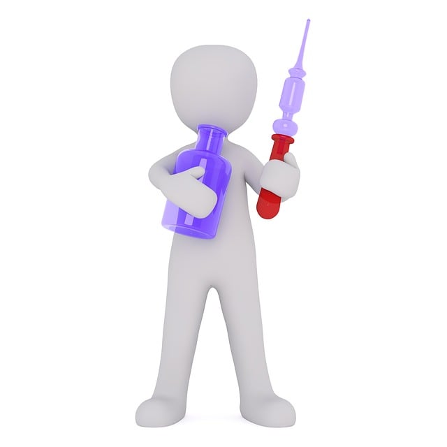 Free chemist tube woman illustration