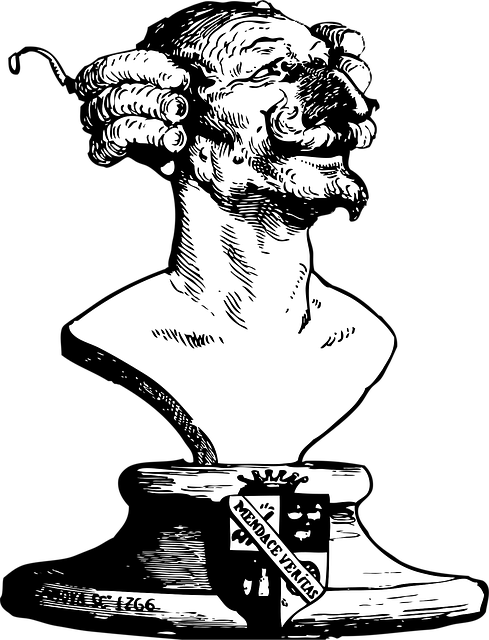 Free baron bust gustave doré vector