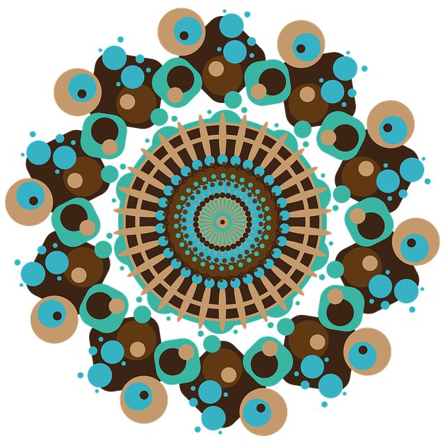 Free mandala geometric design illustration