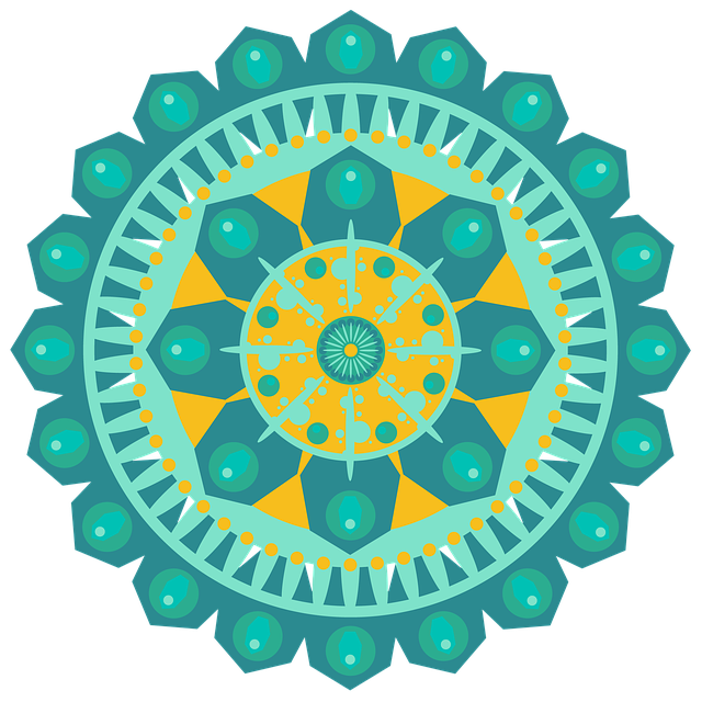 Free mandala geometric design illustration