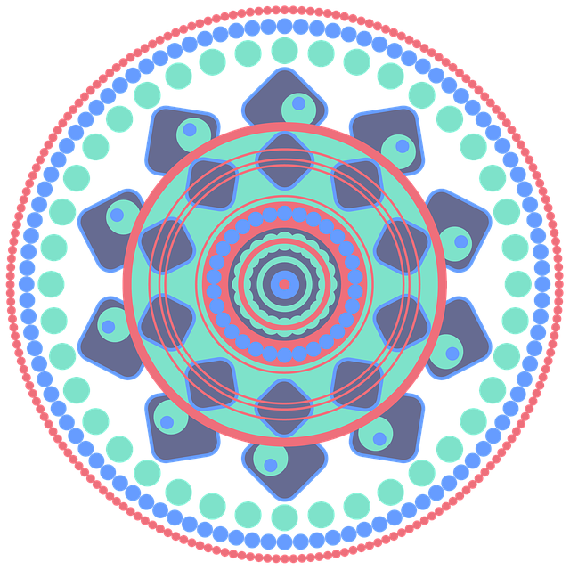 Free mandala geometric design illustration