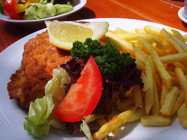 Free Schnitzel Fries photo and picture